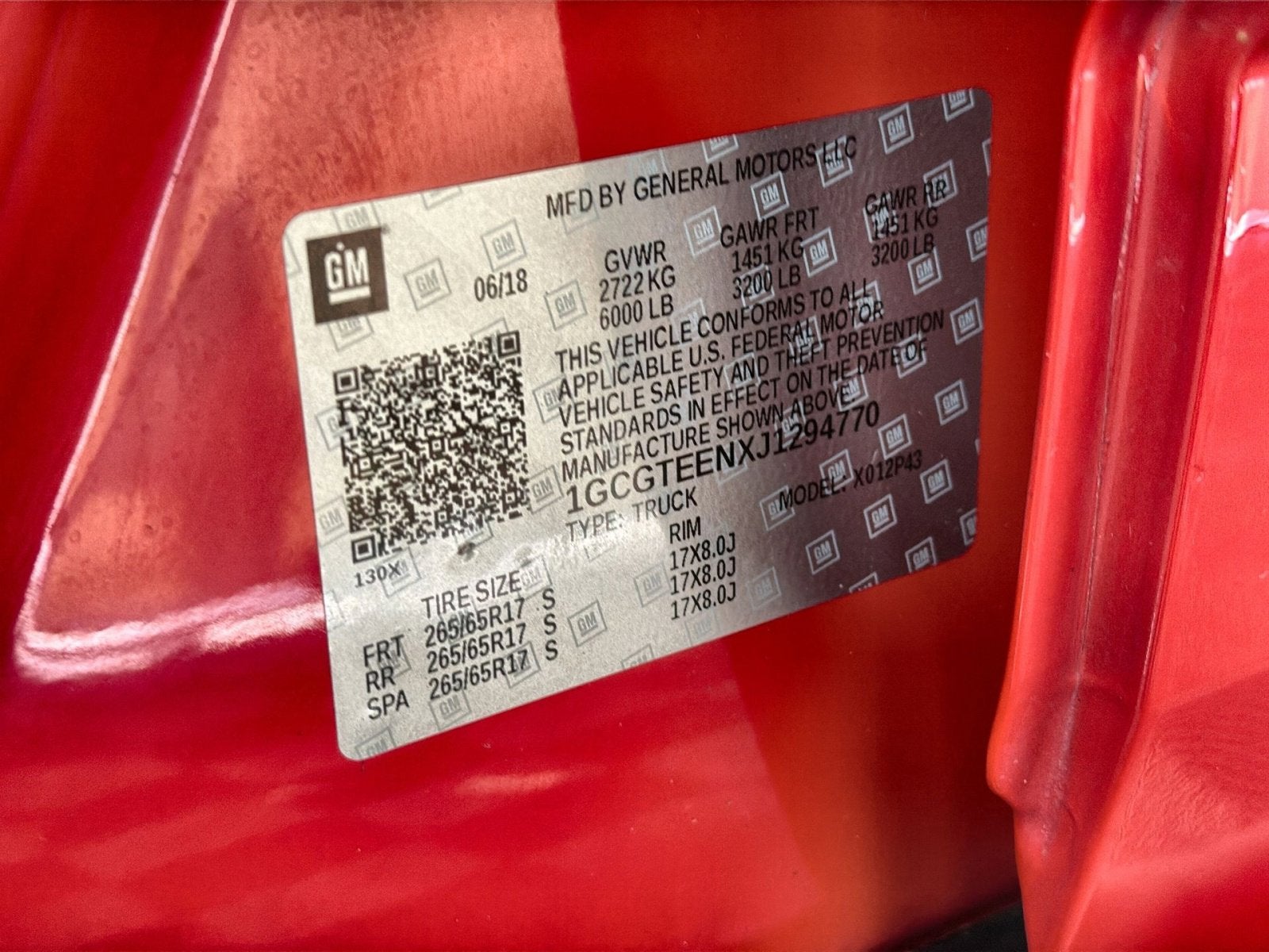 2018 Chevrolet Colorado 4WD ZR2