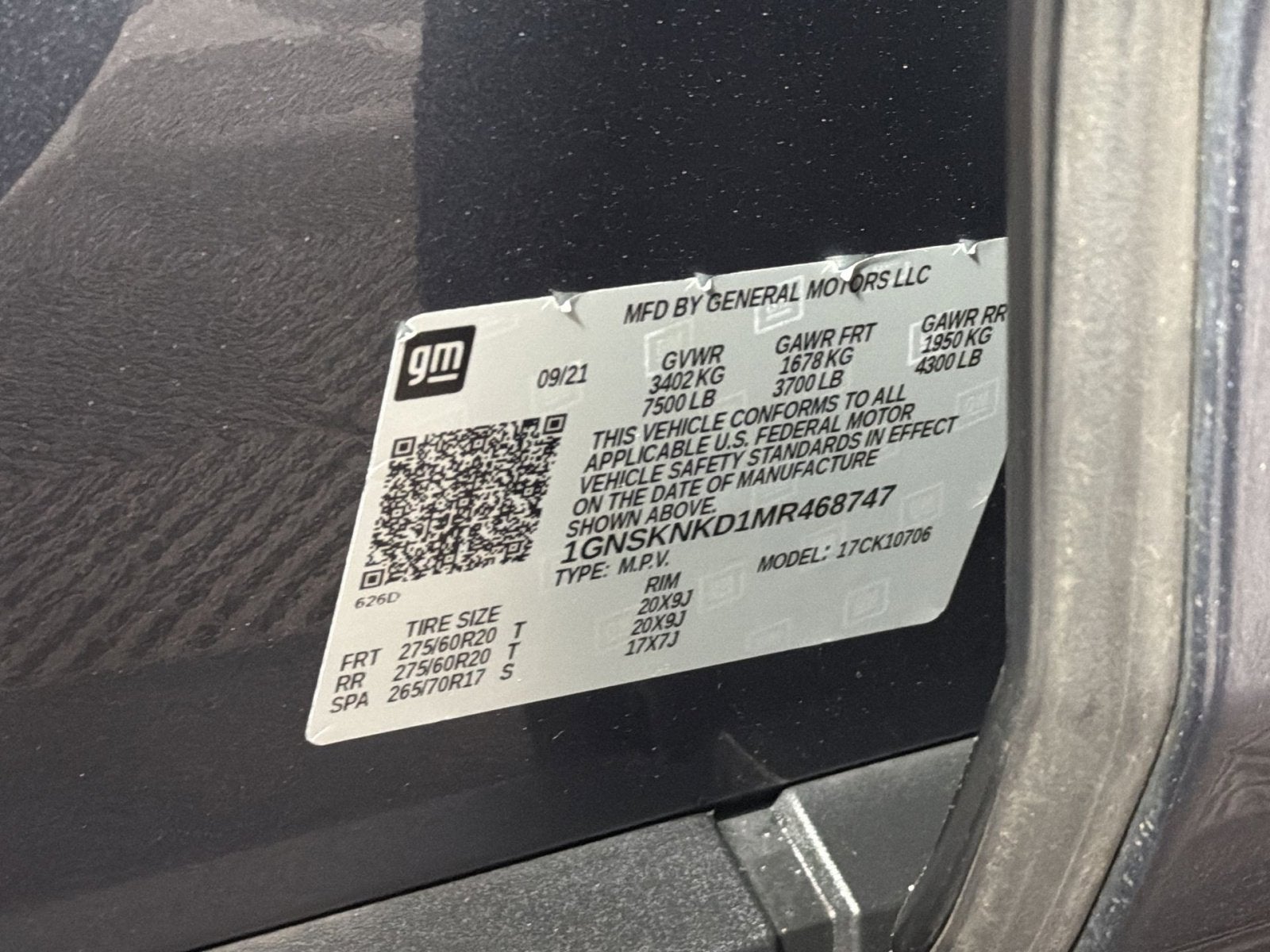 2021 Chevrolet Tahoe LT