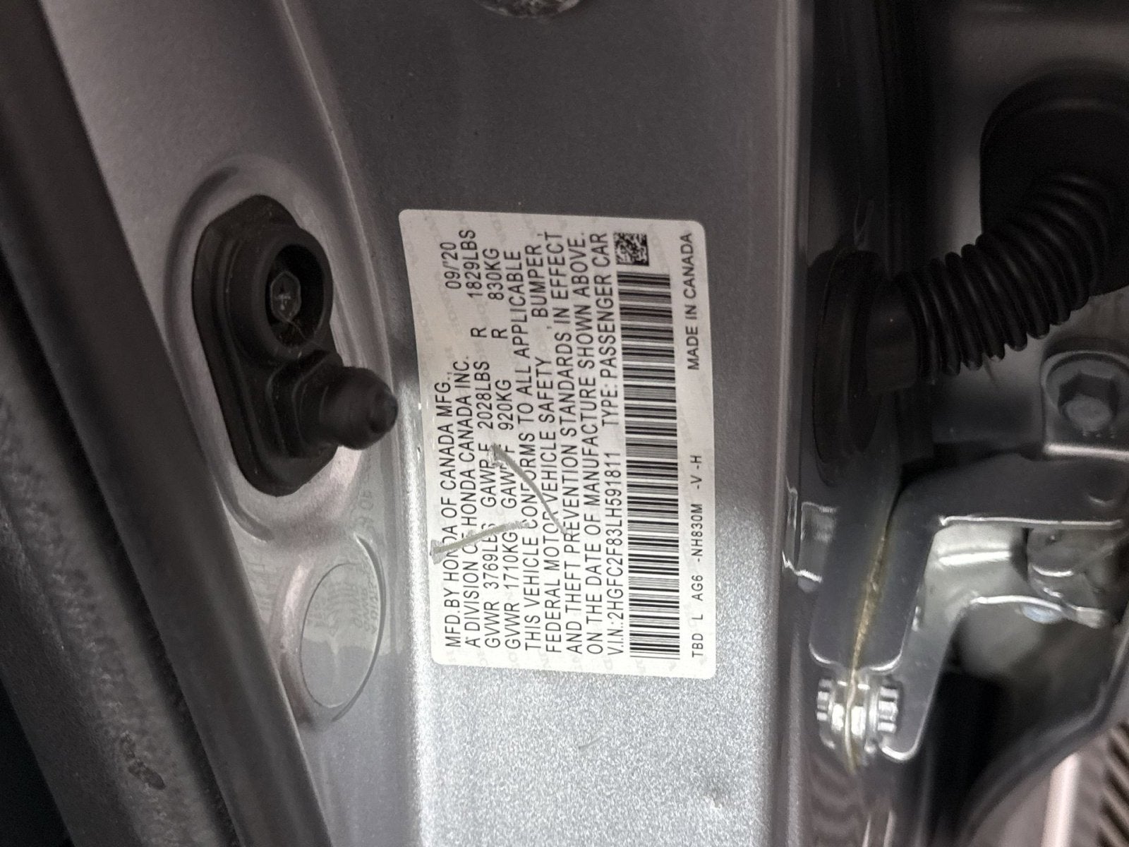 2020 Honda Civic Sedan Sport