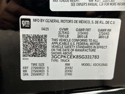 2025 Chevrolet Silverado 1500 Custom Trail Boss