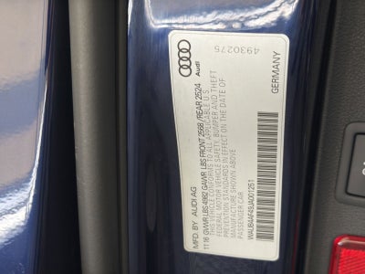 2018 Audi S4 Premium Plus