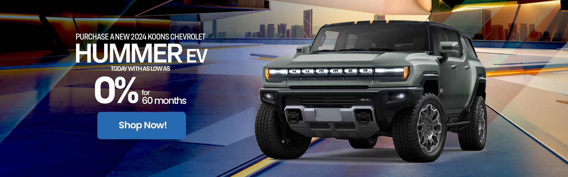Hummer EV 0% for 60 months