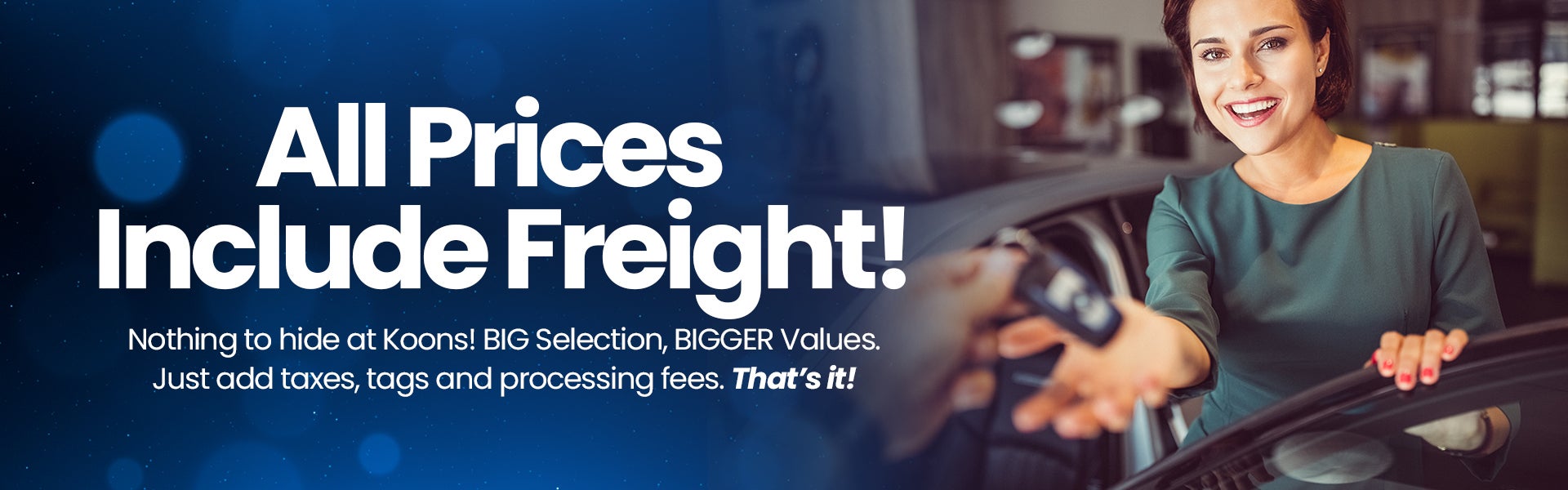 All Prices Include Freight