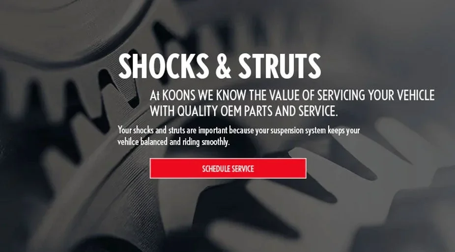 Shocks & Strut Service at Koons Tysons Chevy GMC in Vienna VA